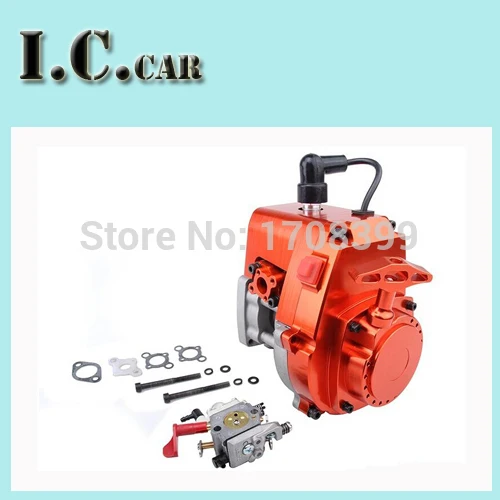 

CNC 4 Bolt 30.5CC chrome Engine(with WALBRO 668+NGK spark plug) for 1/5 HPI KM ROVAN baja 5b 5t  Free Shipping