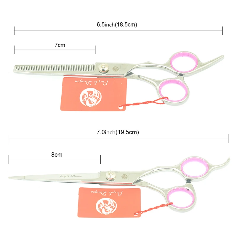 Tesoura de Prata Polegada Set Jp440c Dragão Roxo Pet Grooming Scissors Tesouras Cão Grande Reta & Emagrecimento Curvo Lzs0508 7.0 4 Pçs - 11 High Quality Beleza e saúde