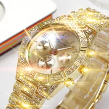 Geneva классические роскошные часы со стразами модные женские часы Reloj Mujer Montre Femme AD