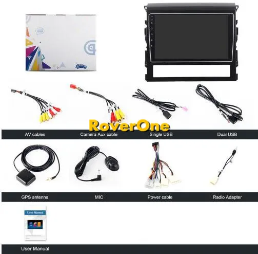 Perfect RoverOne Car Multimedia Player For Toyota Land Cruiser 2016 Android 9.0 Octa Core 9