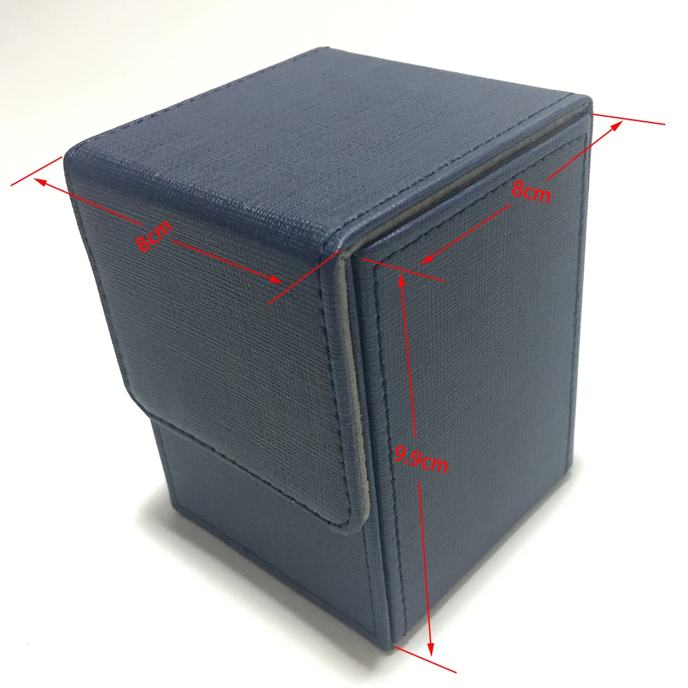 

Blue Color Top load Small Deck Box Top Open Deck Case For Magic Board Game Cards: Blue Color