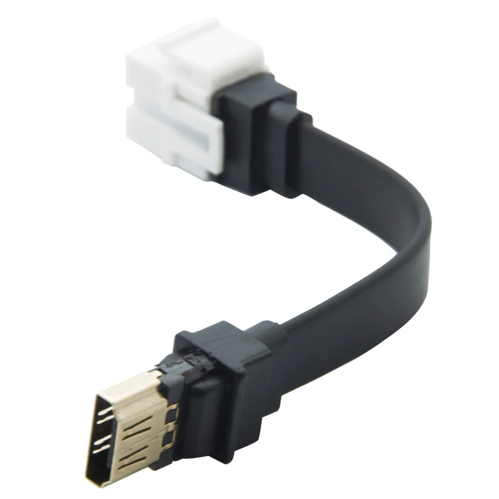 Разъем keystone HDMI с плоским кабелем длиной 15 см|Умные розетки| |