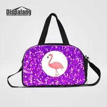 Сумка для путешествий для женщин и мужчин; сумка с карманом для обуви; сумка через плечо с принтом фламинго и животных; сумки на плечо с героями мультфильмов для студентов; сумки для выходных