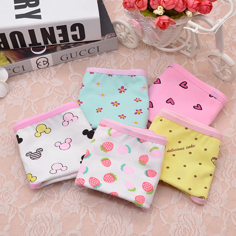

4-Pack Teenage Lace Pants Underpants Floral Young Girl Briefs Candy Colors for Girls Short Panties Kids Underwear 9-20Y