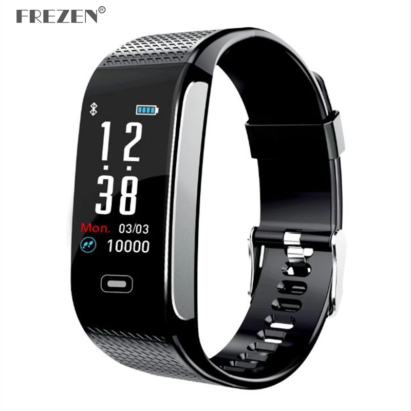 

FREZEN CK18S Smart Bracelet Blood Pressure Heart Rate Wrist Watch Fitness Bracelet Tracker Pedometer Wristband for Android& IOS