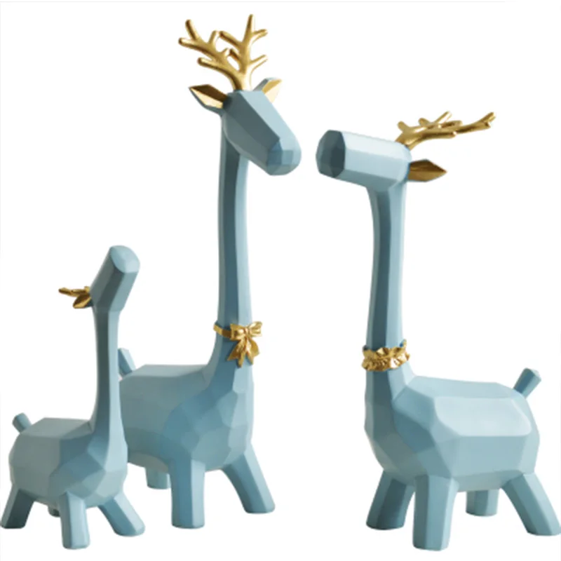 

Nordic Geometry Lucky Deer Living Room TV Wine Cabinet Decorations Modern Simple Creative Decoration Wedding Gift