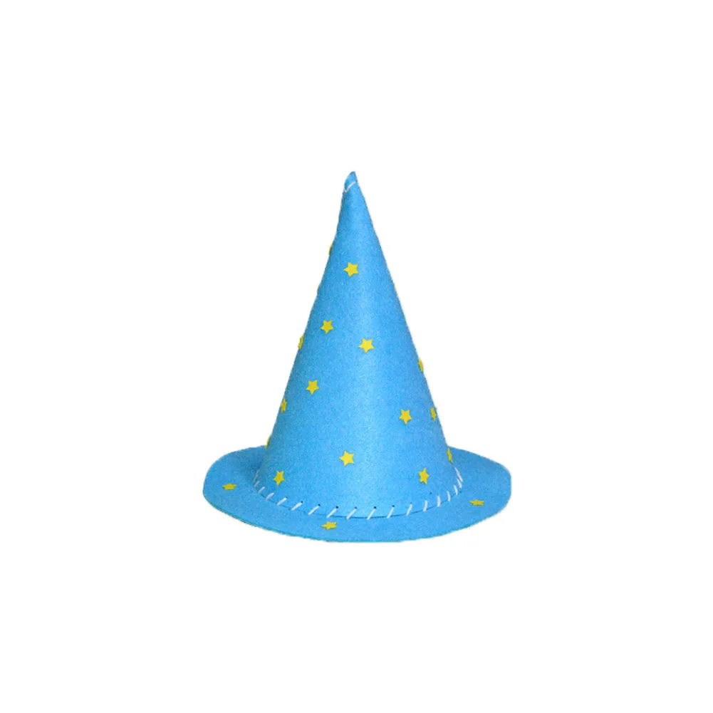 Вечерние шляпа ведьмы Magic Hat для детей ручной работы DIY Развивающие игрушки для детского сада Хэллоуин Подарочная шапочка