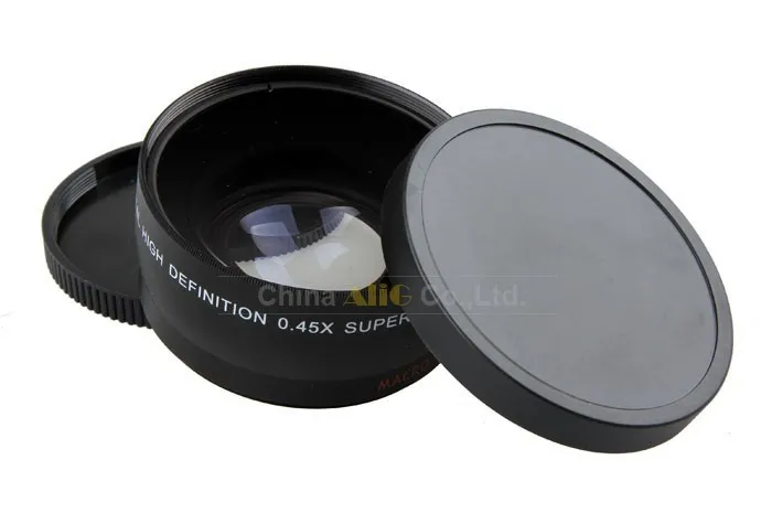 Фильтр для объектива камеры DSLR 0 45x мягкий рыбий глаз боковой угол макрообъектив