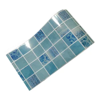 

Wallpaper Waterproof Self Adhesive Waistline Sticker Mosaic Tile Sticker Anti-oil Wallpaper for Bathroom Kitchen Living Room