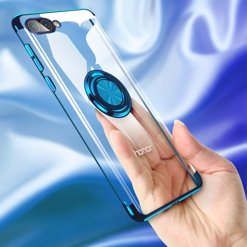 

Luxury Plating Ring Holder Case For Huawei Mate 10 20 Nova 2i 3e 4 P20 P30 Lite Plus Honor 7A 7C V20 Y6 Y7 Prime Y9 2018 Cover