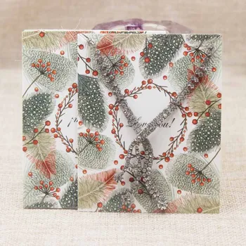 

100card+100oppbags Thank You Red Heart Style Cardboard Kraft Pattern Jewelry Necklace Tag Custom Printing Popular Selling 10x8cm