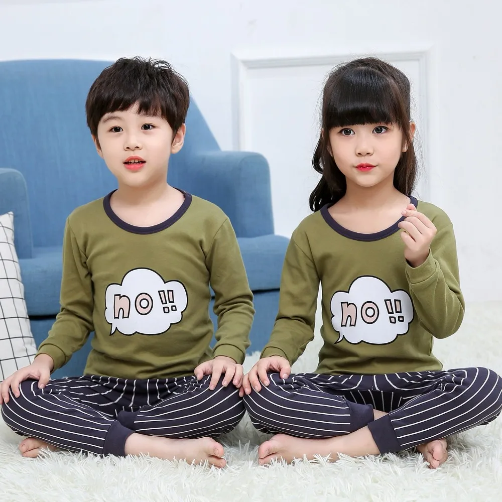 

2pcs Kids Clothes Baby Boys Girls Pajamas Sets Pyjamas Kids Sleepwear Cotton Nightwear Homewear Cartoon Toddler Children Pyjama