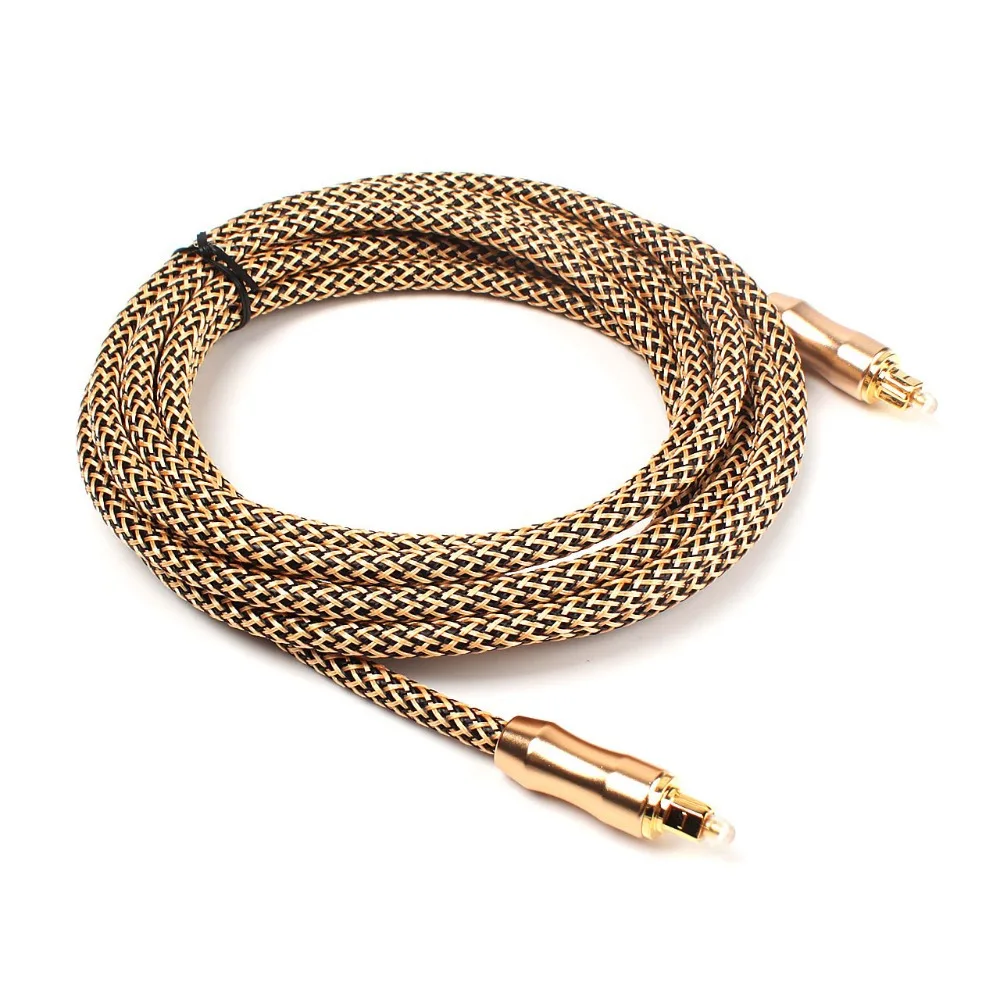 

Premium 3M 10FT Gold Digital HiFi Audio Optical Fiber Toslink S/PDIF Wire Cable #76379