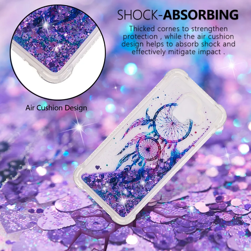 Мягкий 3D Жидкий чехол для Samsung Galaxy A6 2018 A600F/Galxy S9 S10e S10 Plus J4 J6 Funda Hoesjes|Бамперы| |