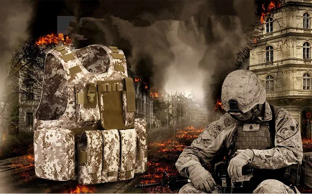 Militärische taktische kampf weste wasserdicht military body rüstung  multi-tasche abnehmbare tasche camouflage outdoor jagd ausrüstung -  AliExpress