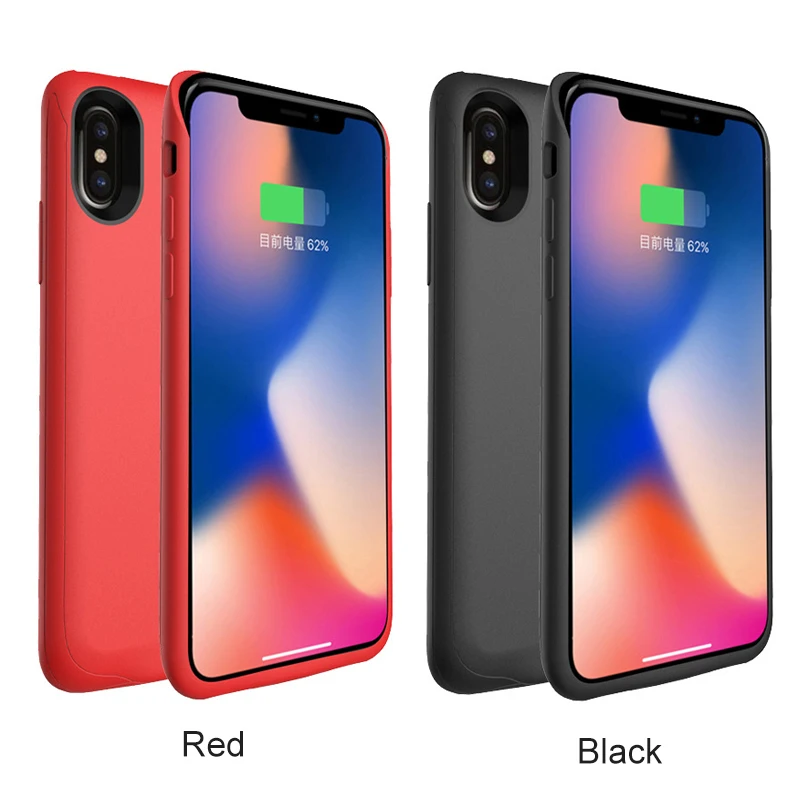 

GOLDFOX 4000mAh High Capacity Portable Phone Battery Charger Backup Power Bank Case for iPhone X (Support Headphone Audio)