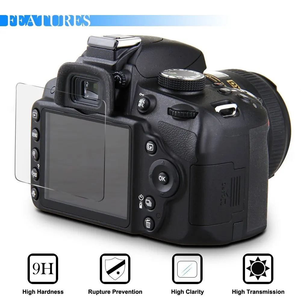 2x9 H закаленное Стекло Экран протектор для цифровой однообъективной зеркальной камеры Canon EOS 90D M200 M6 II 2000D 1500D 1300D 1200D 1100D T7 T6 T5 T3 X90 X80 X70 YI M1