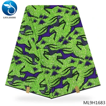 

LIULANZHI traditional dress African style wax printed fabric 100% cotton wax fabric in stock ML9H1676-1687