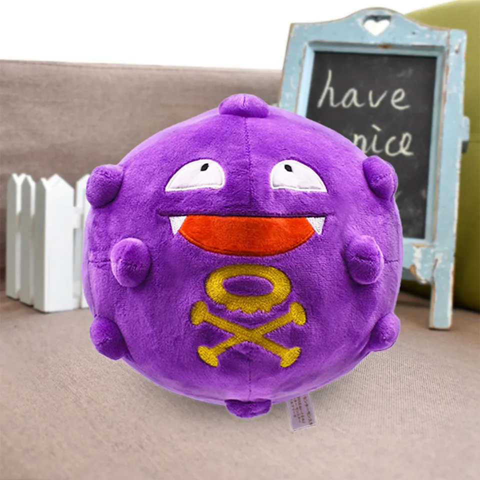 18 см 7 ''Koffing плюшевые игрушки милые мягкие аниме яд газ мультфильм куклы японская игра мягкие куклы рождественские подарки на день рождения