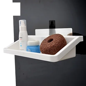 

SQ5031 Magic Flexible Sticker Kitchen Spice Storage Rack Multifunction Plastic Condiment Storage Tray Bathroom Organizador