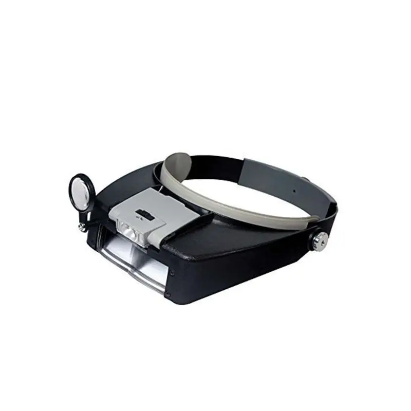 

Helmet Magnifying Glass LED Illuminated Watch Repair Loupe Headband Magnifier