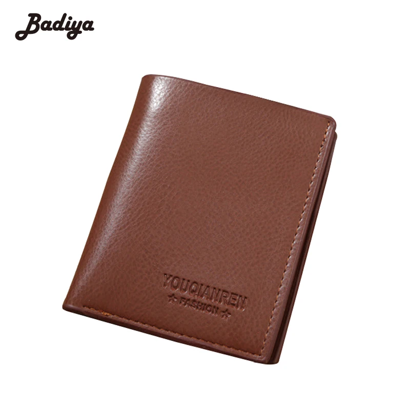 

High Quality Card Holders Purse Men's PU Leather Wallets Men Wholesale Short Leather Wallets For Men 2 Fold Card Holders
