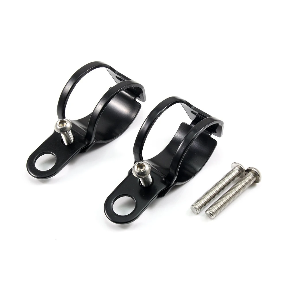 

2Pcs Durable Metal Motorcycle Turn Signal Mount Brackets Fork Tube Ear Clamps 30-45mm