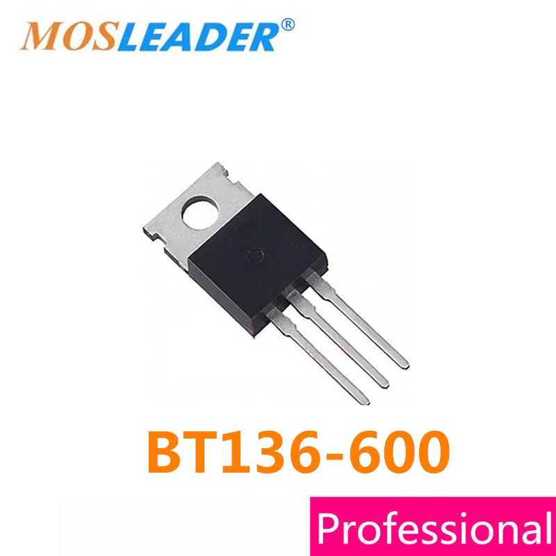 Mosleader BT136-600 TO220 100PCS DIP 4A 600V BT136-600E высококачественный кремниевый управляемый