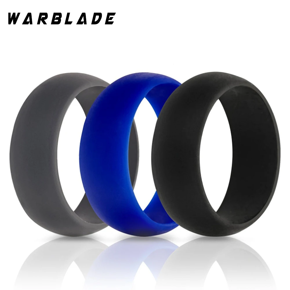 WBL 6-12 Size Hypoallergenic Flexible Food Grade FDA Silicone Finger Ring Environmental Rubber Rings For Men Women 3pcs/set