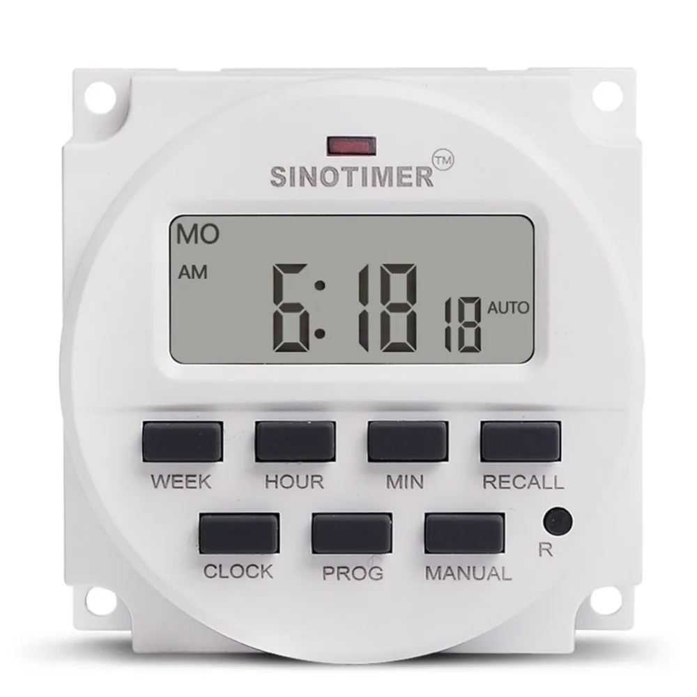 CN101A 220V 230V 240V Digital LCD Power Timer weekly 7days