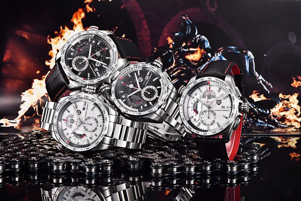 Лидирующий бренд, роскошные часы с хронографом, мужские водонепроницаемые спортивные кварцевые часы, мужские военные наручные часы, мужские часы, reloj hombre