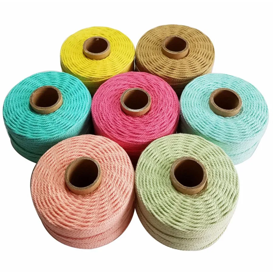 

100% Cotton rope 80m/roll colorful twine macrame cord string thread for party wedding decoration accessory DIY