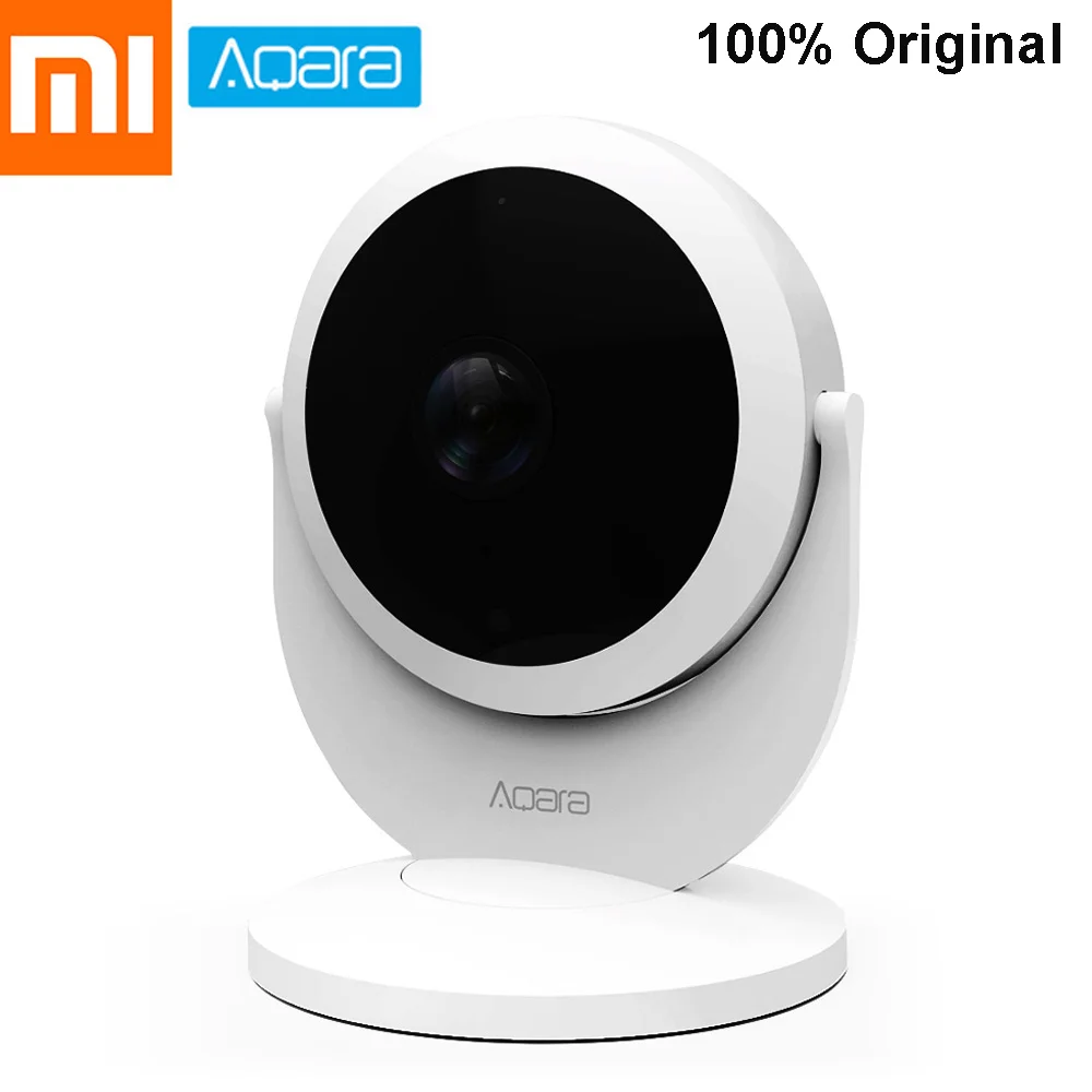 

Original Xiaomi Aqara Smart Security IP Gateway Cam Monitor 1080P 180-Degree Intelligent Joint Alarm ZigBee Connect Mijia Mihome