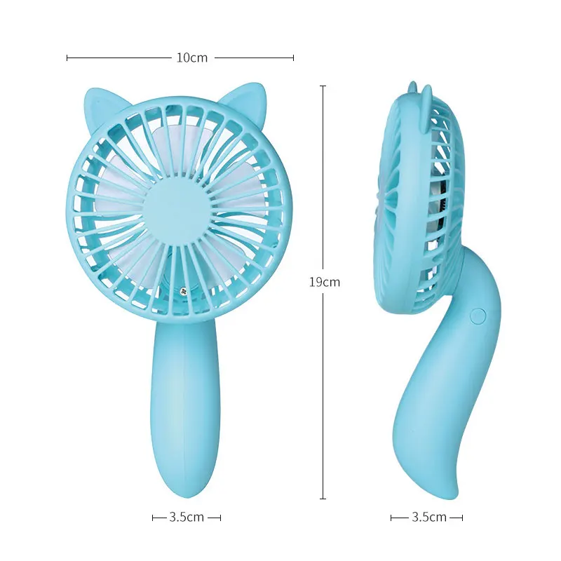 1200MA перезаряжаемый usb-вентилятор для дома мультфильм кондиционер для воздуха охладитель воздуха для наружного ручного мини вентиляционные вентиляторы