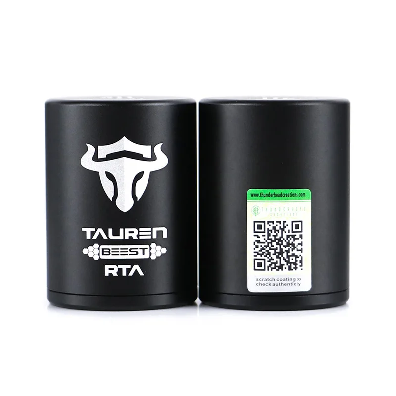 Beste Originele Vape RTA THC Tauren Rta Verstuiver 2 ml 4.5 ml Capaciteit MTL rta tank met 810 PEI Opruwen single Dual Vape Coil Verstuiver