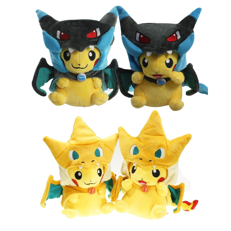 

4 Style cartoon plush toys Cosplay Mega Charizard X Y 23cm Kawaii cute Soft Stuffed Animals Dolls for Kids