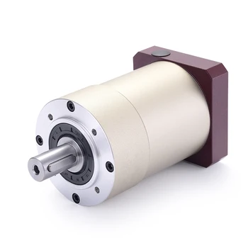 

120 round flange Spur gear planetary reducer gearbox 12 arcmin 15:1 to 100:1 for panasonic 130 AC servo motor input shaft 19mm