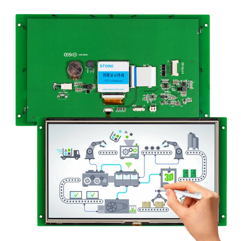 HMI control panel for storage system