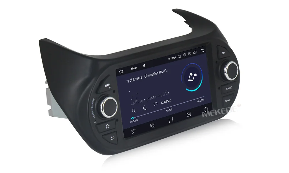 Android 9,0 автомобильный dvd стерео радио gps навигация для Fiat Fiorino Qubo Citroen Nemo peugeot Bipper 2008-2010 авто мультимедиа
