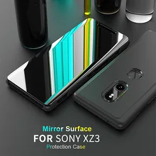 Зеркальный Смарт-Чехол С Откидывающейся Крышкой для sony Xperia XZ3, Прозрачный HD экран, полное покрытие для Xperia XZ3 XZ 3, противоударный чехол для телефона s Coque Capa