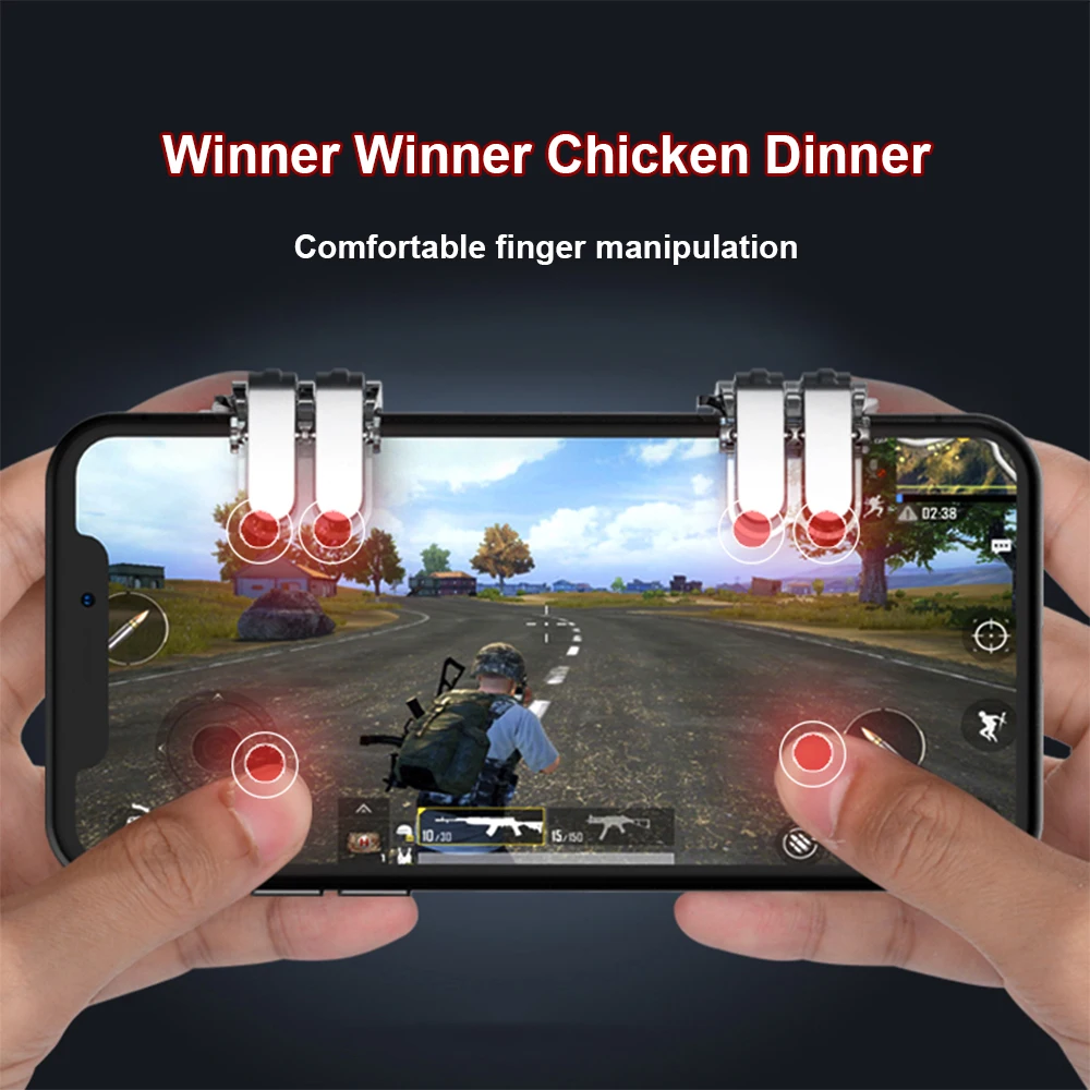 

Phone Gamepad Joystick For Pubg Controller Mobile Gaming Trigger L1R1 Fire Button Aim Key for Android iphone for fortnit