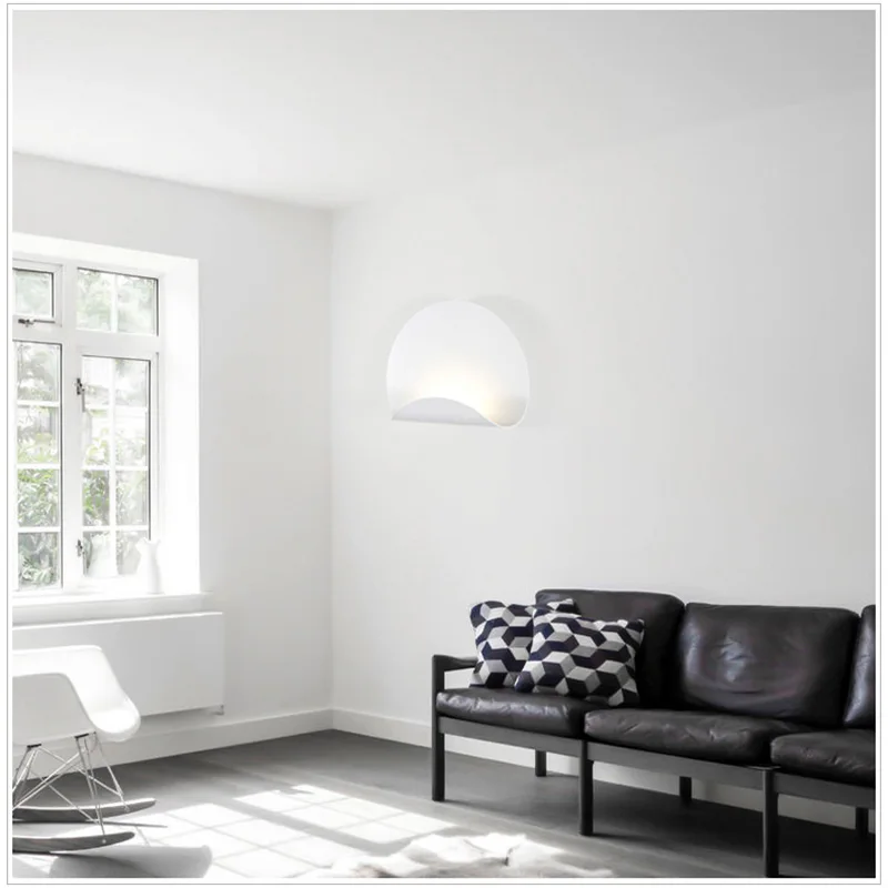  Nordic industrial wall lamp modern lampara pared eclipse wall sconce led light bedroom bedside lamp - 33027276582