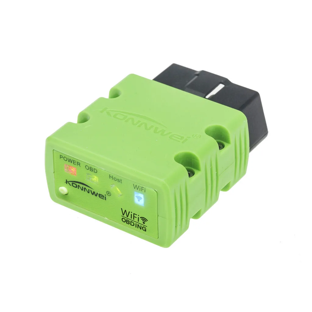 

KONNWEI Instrument Tool Green style KW902 WiFi ELM327 OBD2 OBDII Diagnostic Scanner Reader For iOS & Android high quality 9530