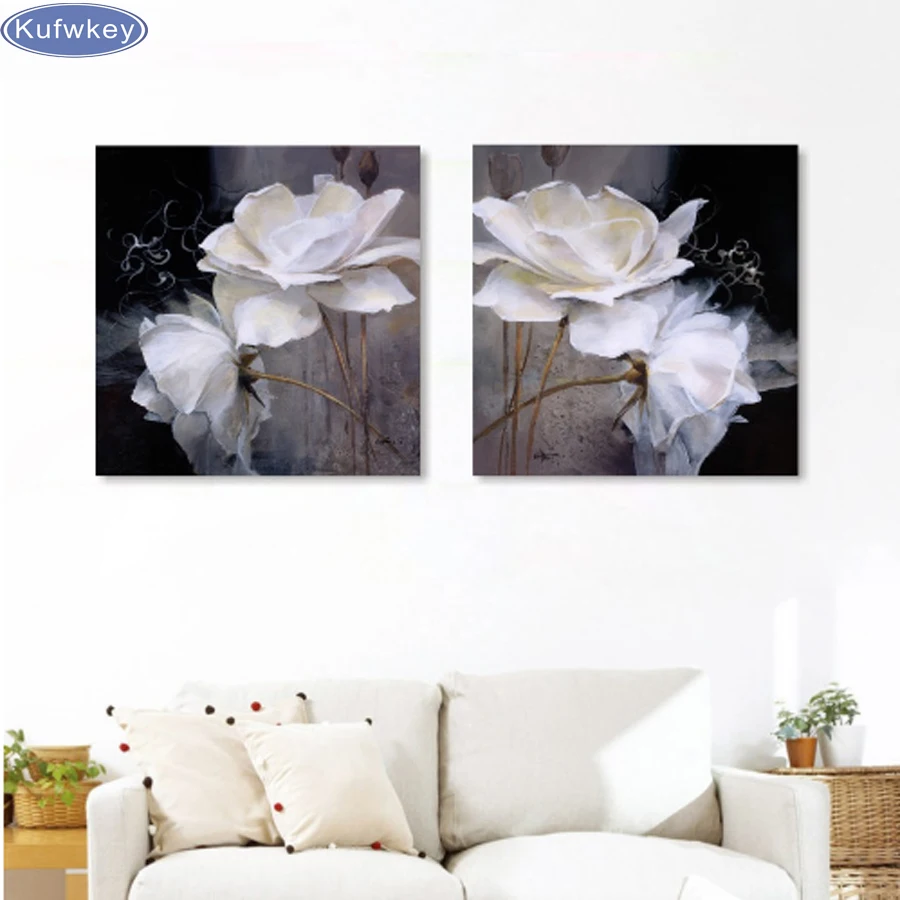 

2 pcs/set,5D DIY diamond embroidery White and Black Tree,full diamond painting Cross Stitch Rhinestone mosaic home decoration