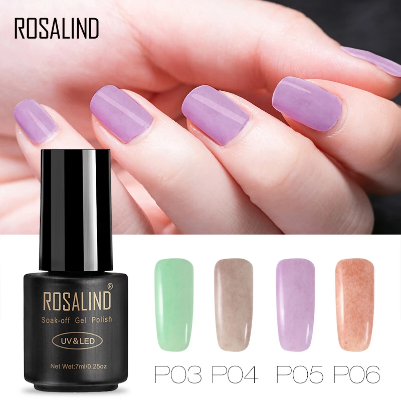 

ROSALIND Gel 1S Nail Gel 7ml Faux Fur 12colors Long Lasting Nails polish Soak Off UV LED Primer Nail Lacquer Gel Varnishes