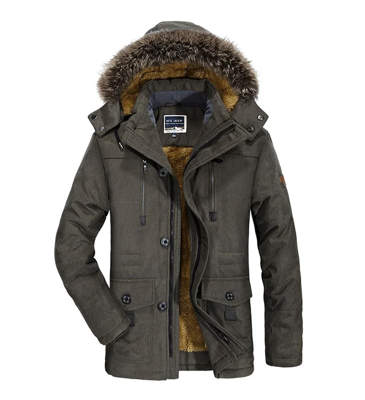 Зимняя брендовая одежда Новое поступление высокое качество мужские теплые парки ветровка мужская зимняя куртка Мужская Утепленная куртка размер L-6XL