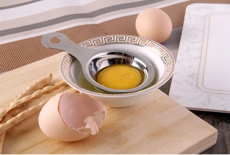 1 шт. Нержавеющая сталь яичный белок сепаратор яичный желток сепаратор Кухонные принадлежности Инструменты для работы с яйцами
