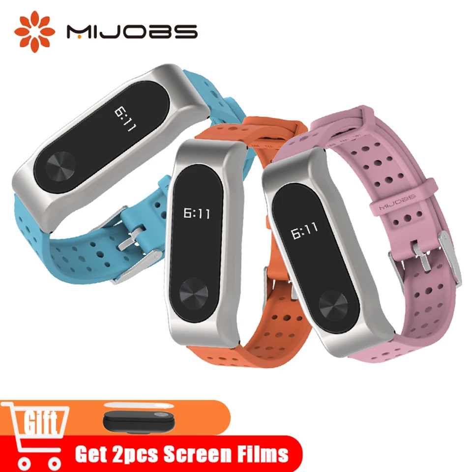 

Mijobs Mi Band 2 Wrist Strap Bracelet Accessories Replacement for Xiaomi Mi Band 2 Smart Bracelet Miband 2 Wristband Watch Strap