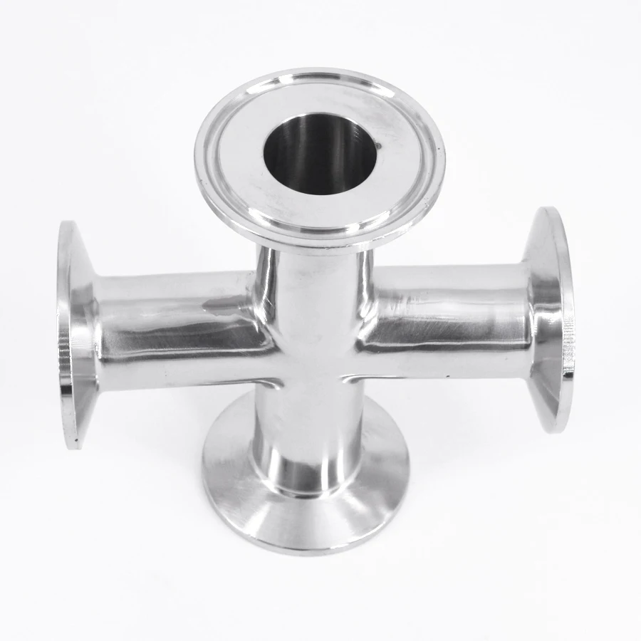 1-1/" 32 мм Труба OD x 1,5" Tri Clamp Cross 4 сплиттер для сетевого адаптера SUS 304 нержавеющая санитарная установка домашнее пиво, вино