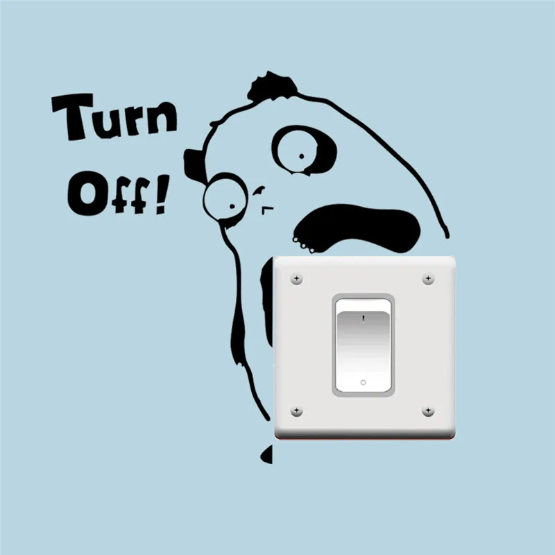 Aliexpress.com : Buy % Turn Off Light Switch Stickers Wall Sticker ...
